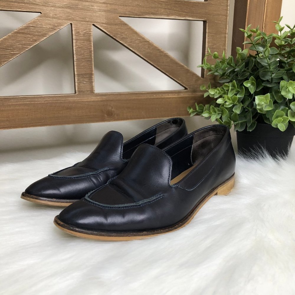 EVERLANE | The Modern Loafer Leather Navy US 7.5